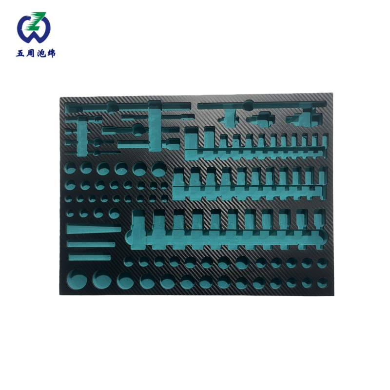 碳纤纹多格精密零件 EVA 内衬：多规格适配与高效分拣的工业方案