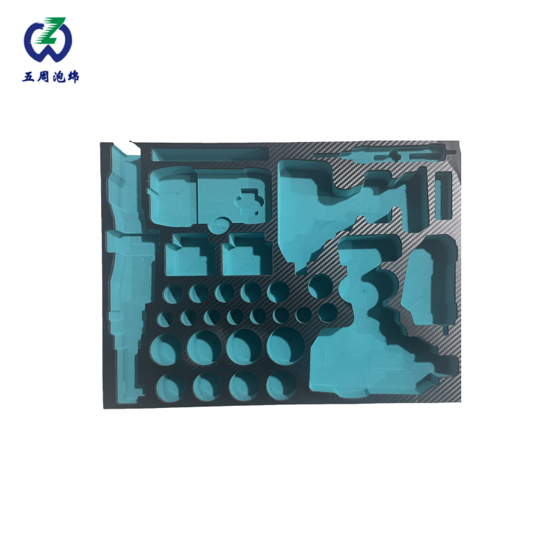 青绿色精密仪器 EVA 内衬：全维度防护与精准定位的检测方案