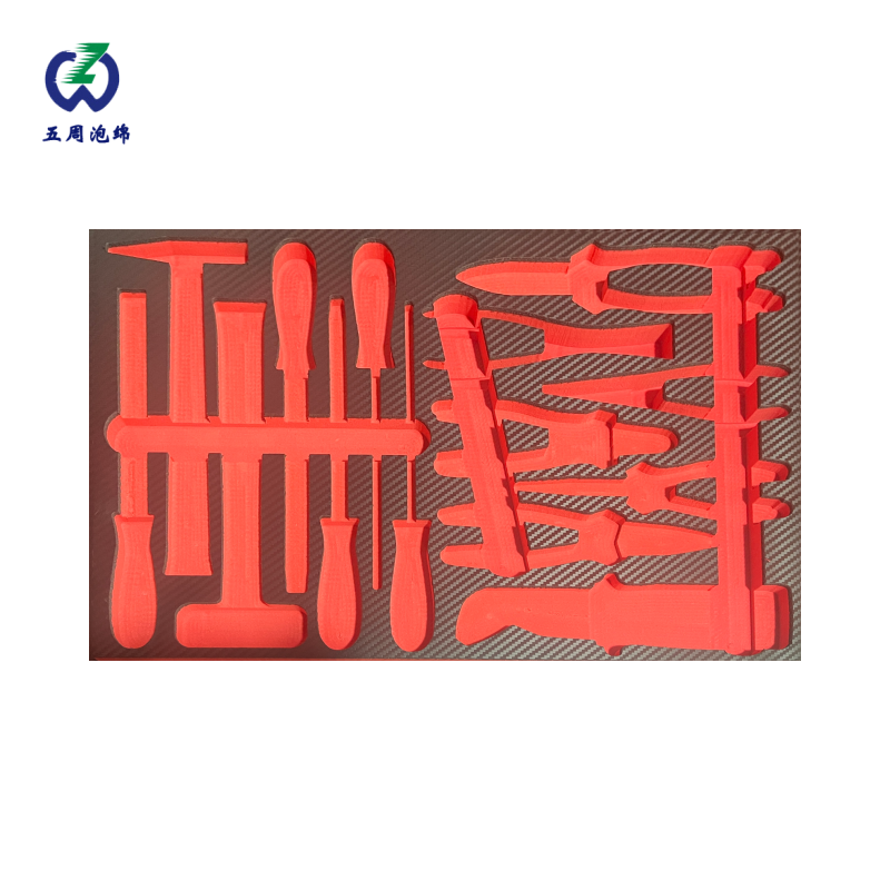 红色工具套装 EVA 内衬：高强度支撑的工业防护方案