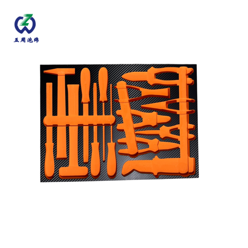 橙色工具套装 EVA 内衬：耐磨耐用的工业收纳方案