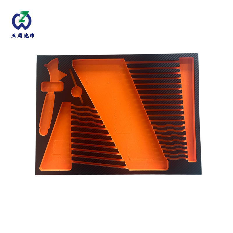 橙色波浪槽 EVA 内衬：异形产品的柔性防护方案