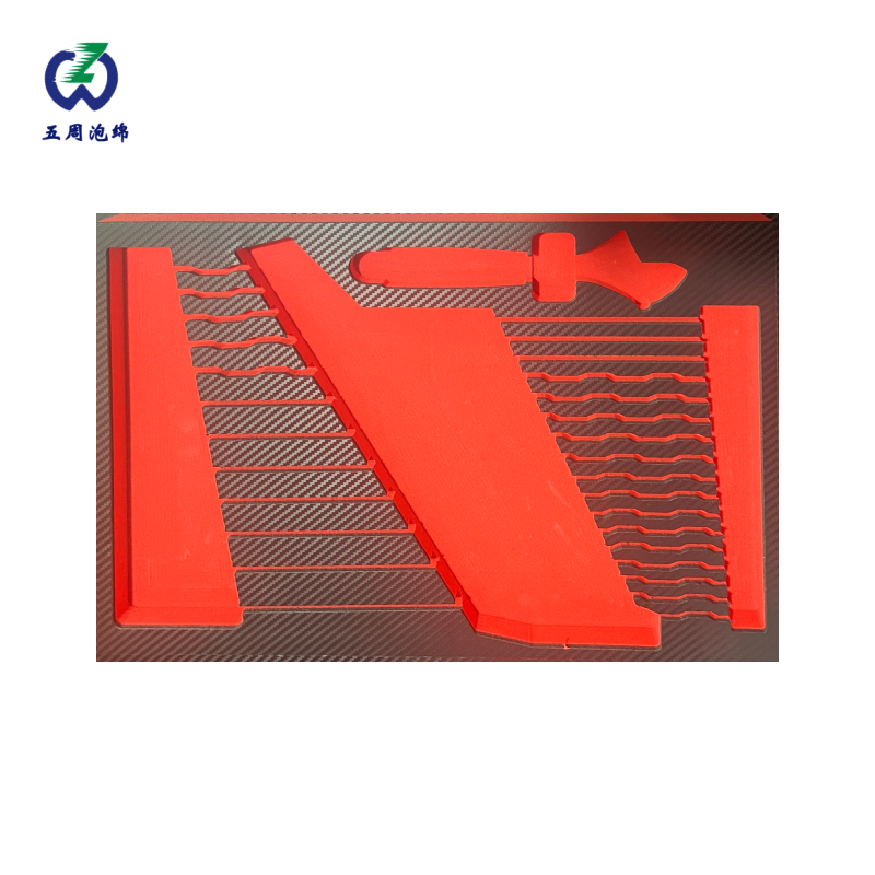红色波浪槽 EVA 内衬：耐候防护的户外作业方案