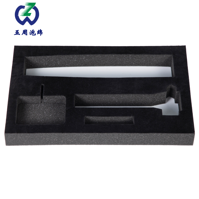 长条形异形工具海绵内衬：长杆设备的 “分段式保护骨架”