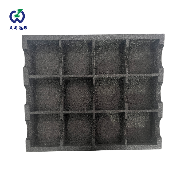 十二格黑色珍珠棉内衬：多件装产品的标准化批量防护方案