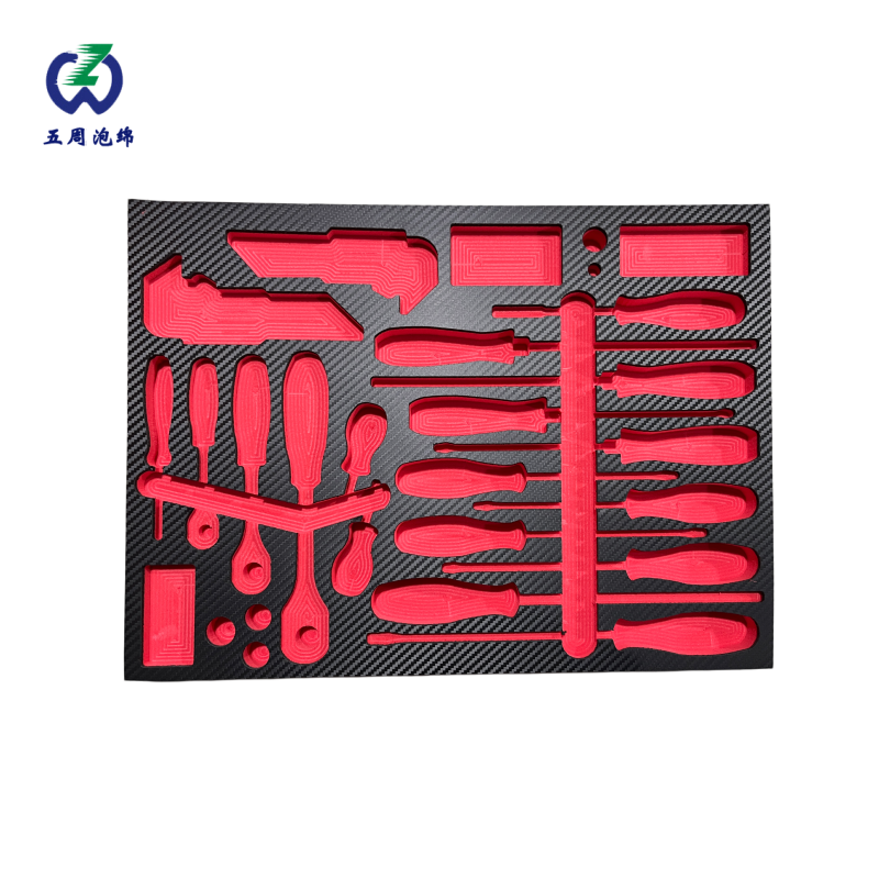 红色多功能工具 EVA 内衬：全品类收纳的工业方案