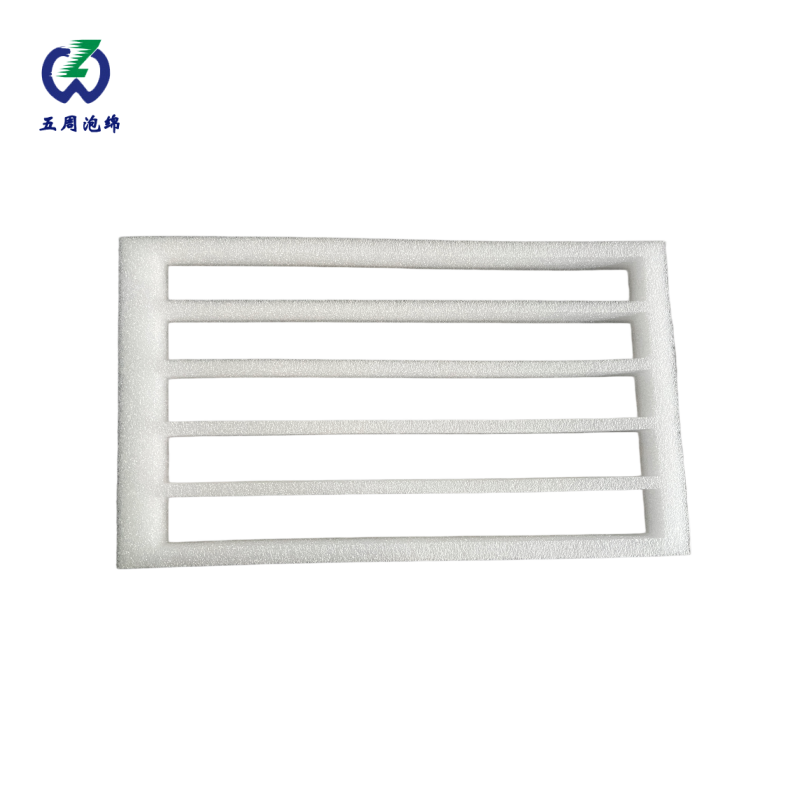 六槽长条形白色珍珠棉内衬：长件产品的高效批量防护方案