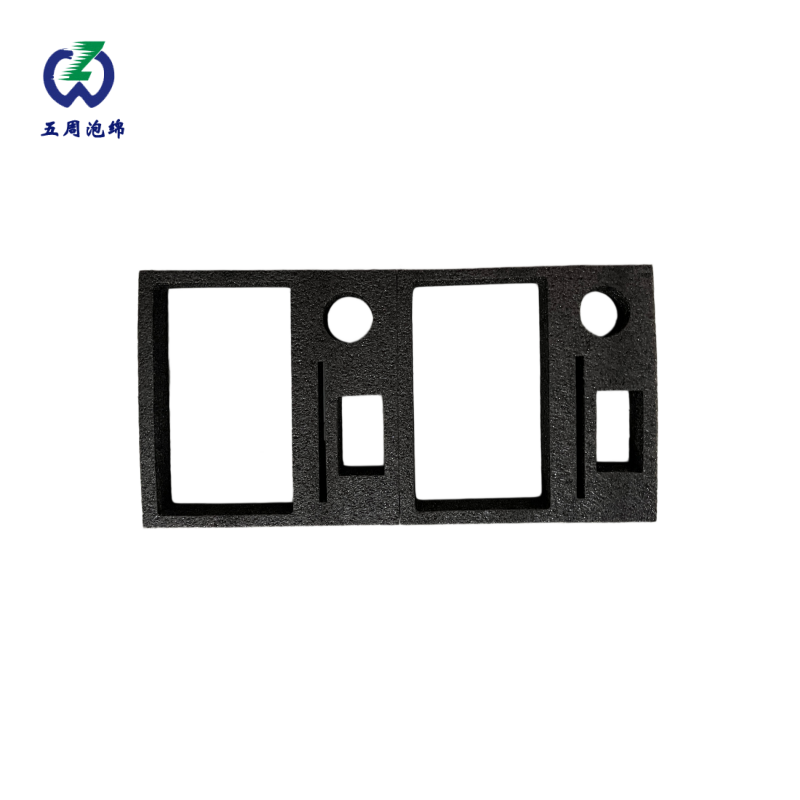 双腔对称黑色珍珠棉内衬：电子组件的模块化分隔与防静电方案