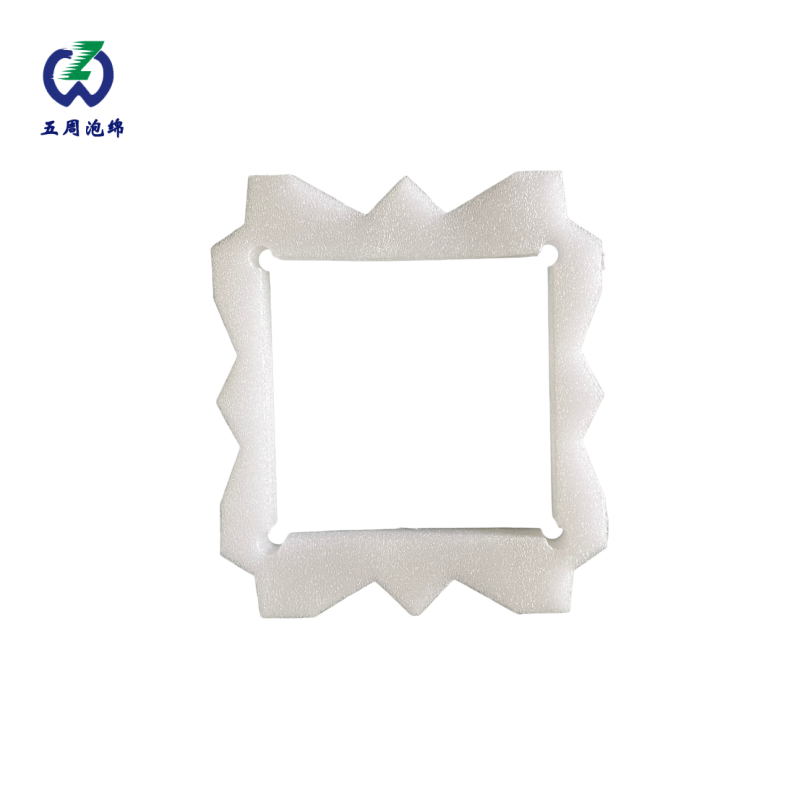 锯齿边框白色珍珠棉内衬：方形产品的防压与透气防护方案