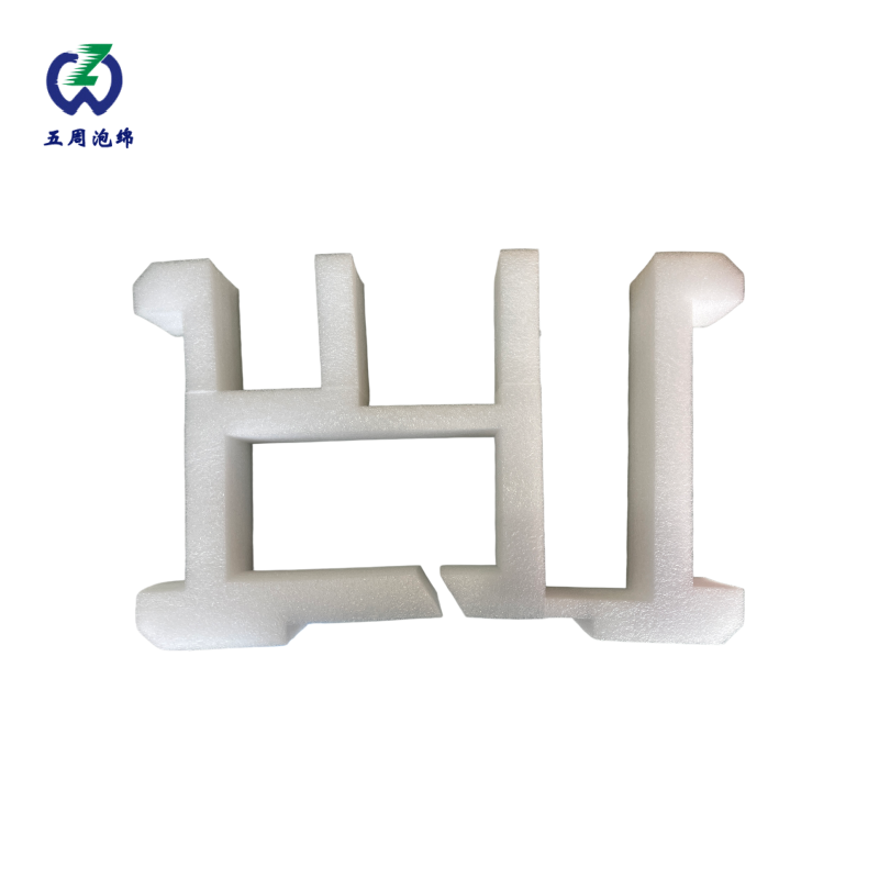 三柱支撑白色珍珠棉内衬：长件产品的高效分隔与稳定堆叠方案