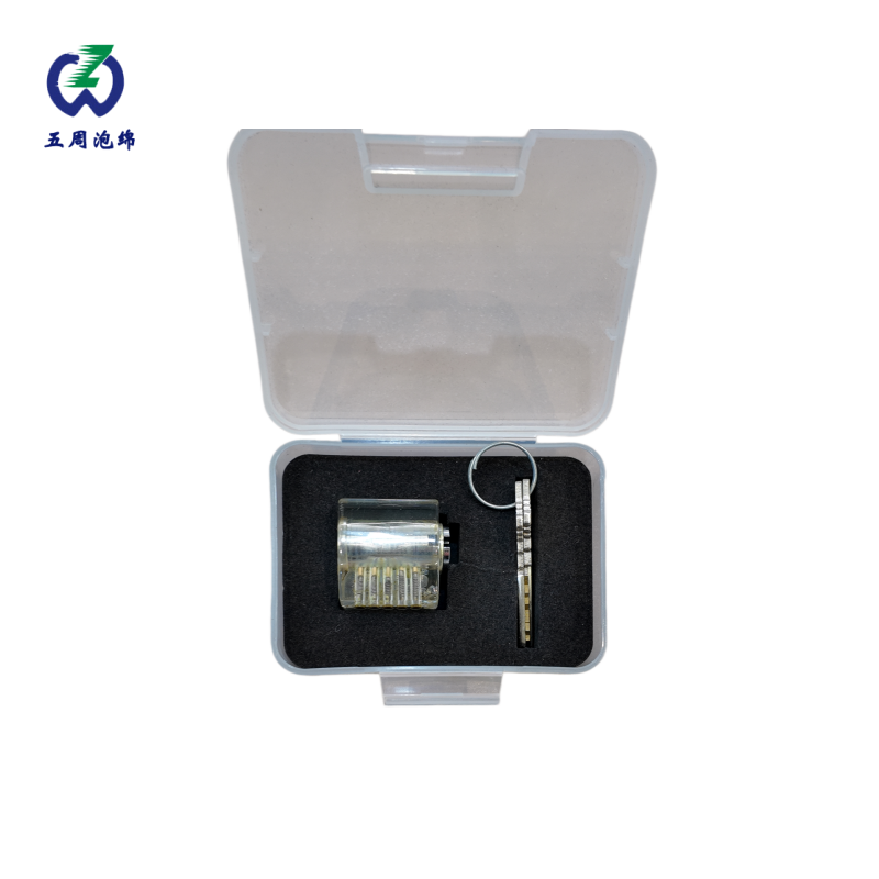 黑色锁芯配件 EVA 内衬：精密器件的小型防护方案