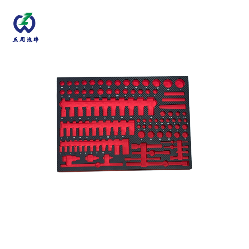 红色精密零件 EVA 内衬：多规格适配的电子方案