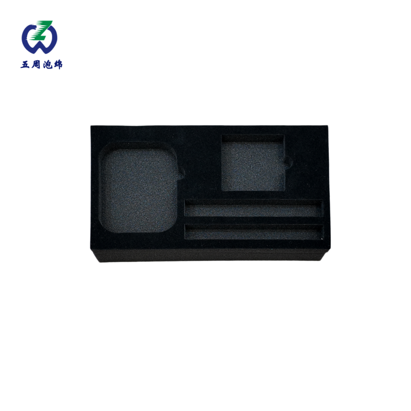 多规格组合式黑色海绵内衬：小型电子配件的一体化防护方案