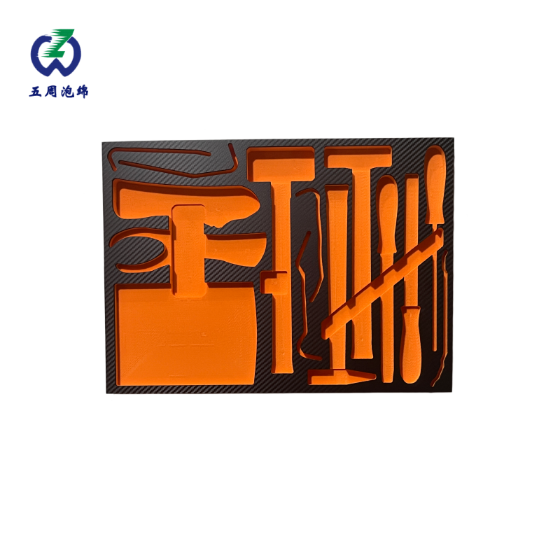 橙色基础维修工具 EVA 内衬：入门级工具套装的高效收纳方案