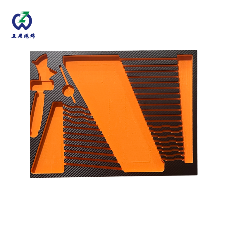 橙色异形工具组套 EVA 内衬：特殊工具的定制化防护方案