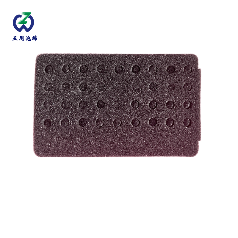 多排圆孔海绵内衬：标准化小件的批量防护收纳方案
