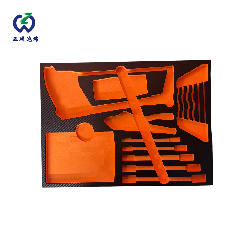 橙色异形工具套装 EVA 内衬：特殊工具的定制化防护方案