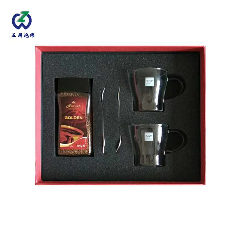 咖啡礼盒定制海绵内衬，轻奢礼品的颜值与防护双保障