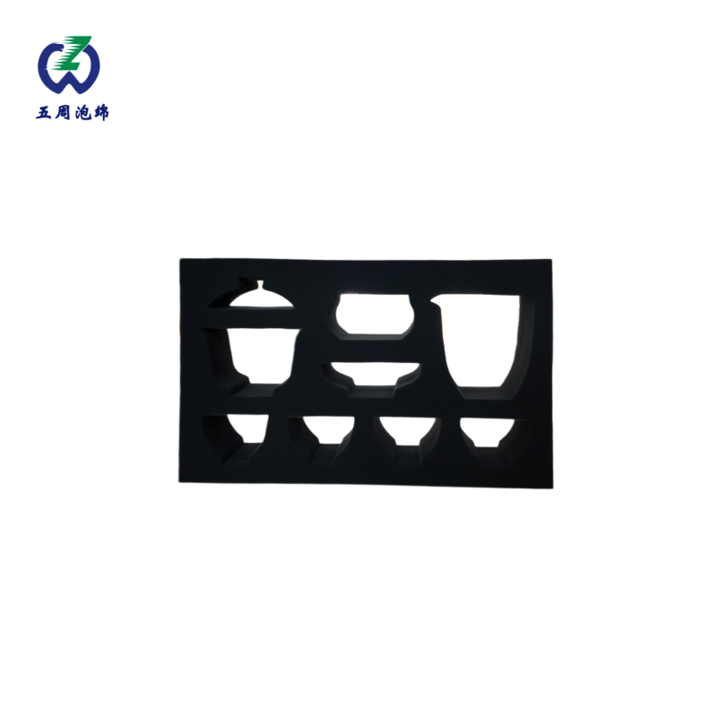整套茶具异形 EVA 内衬，功夫茶套装礼盒防震防护方案